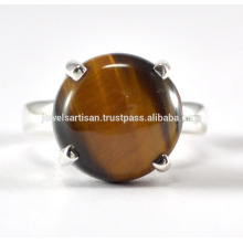 Tiger Eye Gemstone 925 Sterling Silver Ring Jewelry